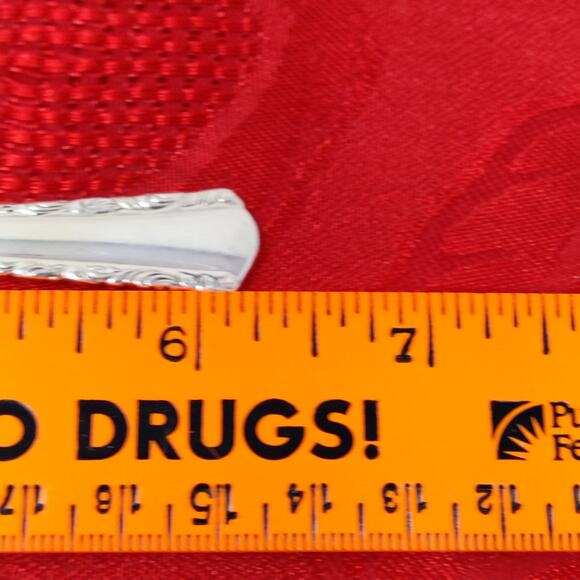 8pc Teaspoons May Queen Holmes & Edwards Silverplate Flatware Monogram "N" - Picture 6 of 12